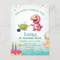 Funny Dinosaurier Strohkarren Geburtstagskinder Pa