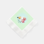 Funny Dinosaurier Strohkarren Geburtstagskinder Pa Serviette (Ecke)