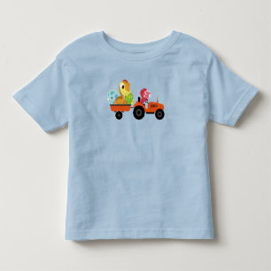 Funny Dinosaurier Traktor Jungs Schule Geburtstags Kleinkind T-shirt