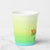 Funny Dinosaurier Traktor Truck Birthday Party Jun Pappbecher (Rechts)