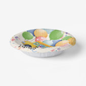 Funny dinosaurier Zurück zur Schule Bus Ballon Geb Pappteller (Gewinkelt)