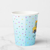 Funny dinosaurier Zurück zur Schule Bus Junge Gebu Pappbecher (Rechts)