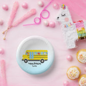 Funny dinosaurier Zurück zur Schule Bus Junge Gebu Pappteller (Party)