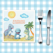 Funny Dinosaurs, Boy's birthday Serviette