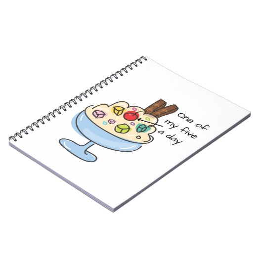 Funny Diquoise Ice Notizblock (Linke Seite)