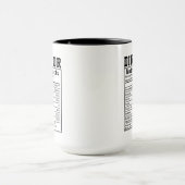 Funny Director Nutrition Fakten Mitarbeitergeschen Tasse (Zentrum)
