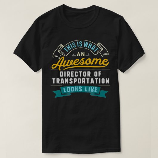 Funny Director of Transportation Phantastisch Job T-Shirt (Design vorne)