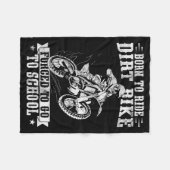 Funny Dirt Bike Art For Boys Girls Motocross Dirt  Fleecedecke (Vorderseite (Horizontal))