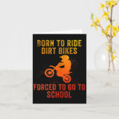 Funny Dirt Bike Art For Boys Girls Motocross Dirt Karte (Gelbe Blume)