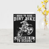 Funny Dirt Bike Art For Boys Girls Motocross Dirt Karte (Gelbe Blume)