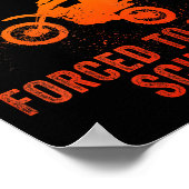 Funny Dirt Bike Art For Boys Girls Motocross Dirt Poster (Ecke)