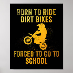Funny Dirt Bike Art für Boys Giro del Malcantone Poster