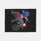 Funny Dirt Bike Art Rider Motocross Motorcycle Dir Fleecedecke (Vorderseite (Horizontal))