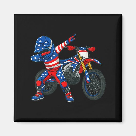Funny Dirt Bike Art Rider Motocross Motorcycle Dir Magnet (Vorne)