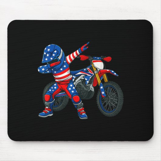 Funny Dirt Bike Art Rider Motocross Motorcycle Dir Mousepad (Vorne)