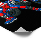 Funny Dirt Bike Art Rider Motocross Motorcycle Dir Poster (Ecke)