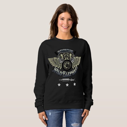 Funny Dirt Bike Club , Elegantes und Cooles Papa G Sweatshirt (Vorne ganz)