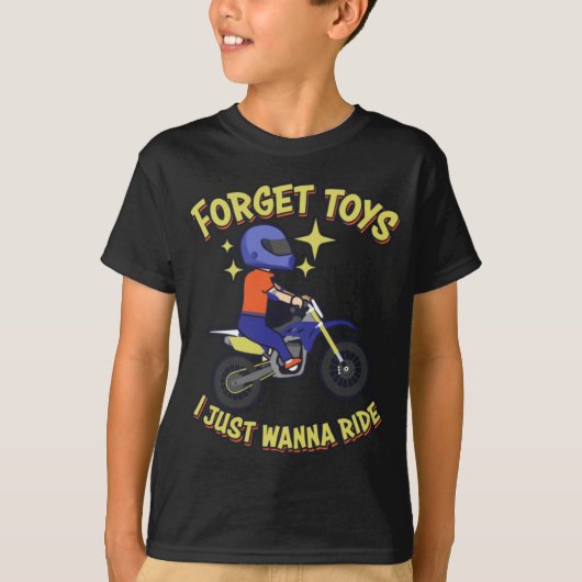 Funny Dirt Bike Geschenk für Kinder außerhalb des T-Shirt (Vorderseite)