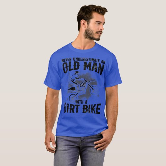 Funny Dirt Bike Geschenk für Motocross Lover Vater T-Shirt (Vorne ganz)
