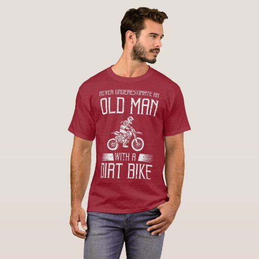 Funny Dirt Bike Geschenk für Motocross Lover Vater T-Shirt (Vorne ganz)