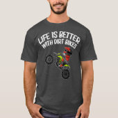 Funny Dirt Bike Geschenke Männer Frauen Motocross T-Shirt (Vorderseite)