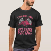 Funny Dirt Track Racing Art für Mädchen Rennen Fra T-Shirt (Vorderseite)