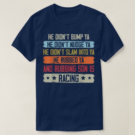 Funny Dirt Track Racing Sprint Car Speedway Racer T-Shirt (Design vorne)
