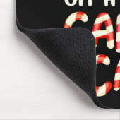 Funny Dirty Candy Cane Christmas Hilarious Santa H Mousepad (Ecke)