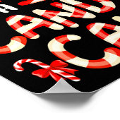 Funny Dirty Candy Cane Christmas Hilarious Santa H Poster (Ecke)