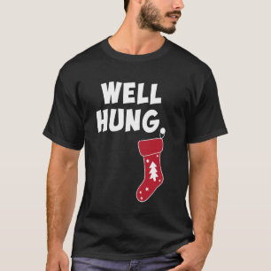 Funny Dirty Christmas Strumpf Well Hung T-Shirt