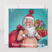 Funny Dirty Santa Christmas Collection Einladung (Vorderseite)