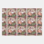 Funny Dirty Santa Christmas Collection Geschenkpapier Set (Vorderseite)