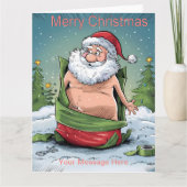 Funny Dirty Santa Christmas Collection Karte (Vorderseite)