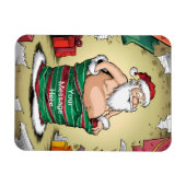 Funny Dirty Santa Christmas Collection Magnet (Horizontal)