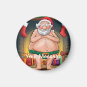 Funny Dirty Santa Christmas Collection Magnet (Vorne)