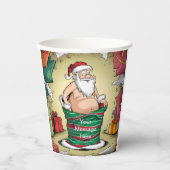 Funny Dirty Santa Christmas Collection Pappbecher (Vorderseite)