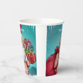 Funny Dirty Santa Christmas Collection Pappbecher (Links)