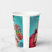 Funny Dirty Santa Christmas Collection Pappbecher (Rechts)