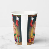 Funny Dirty Santa Christmas Collection Pappbecher (Links)