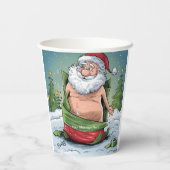 Funny Dirty Santa Christmas Collection Pappbecher (Rückseite)