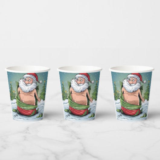 Funny Dirty Santa Christmas Collection Pappbecher (Multi)