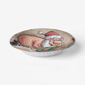 Funny Dirty Santa Christmas Collection Pappteller (Gewinkelt)
