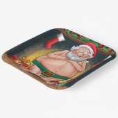 Funny Dirty Santa Christmas Collection Pappteller (Gewinkelt)