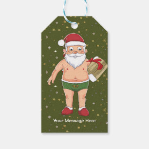 Funny Dirty Weihnachtsauflistungspapier Geschenkanhänger