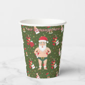 Funny Dirty Weihnachtsauflistungspapier Pappbecher (Rückseite)