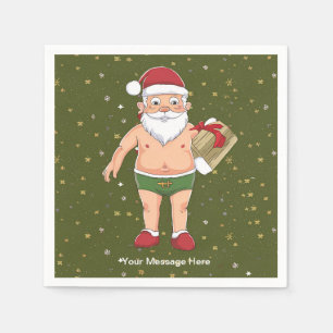Funny Dirty Weihnachtsauflistungspapier Serviette