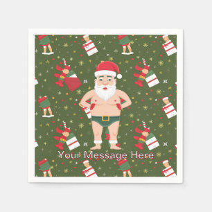 Funny Dirty Weihnachtsauflistungspapier Serviette