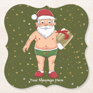 Funny Dirty Weihnachtsauflistungspapier Untersetzer