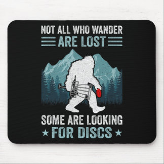Funny Disc Golf Art For Men Women Bigfoot Disc Gol Mousepad