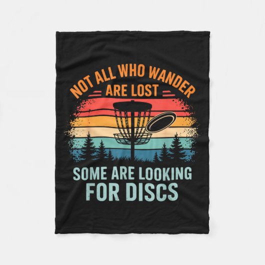 Funny Disc Golf Art For Men Women Disc Golfer Play Fleecedecke (Vorderseite)